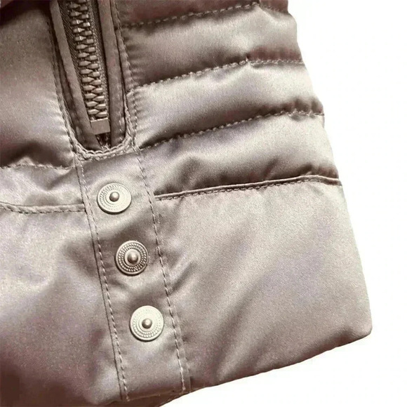 Obermeyer Womens Metallic Brown Hooded Puffer Jacket Size 6 Quilted Winter Coat - Picture 13 of 15